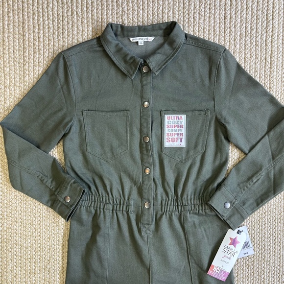 Vanilla Star Green Cargo Jumpsuit Women’s Sz L NWT - Picture 5 of 11